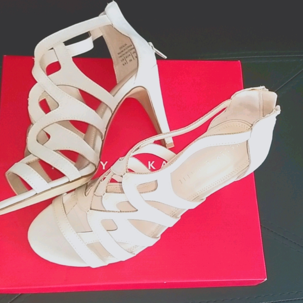 NWB Suede Heeled Sandals